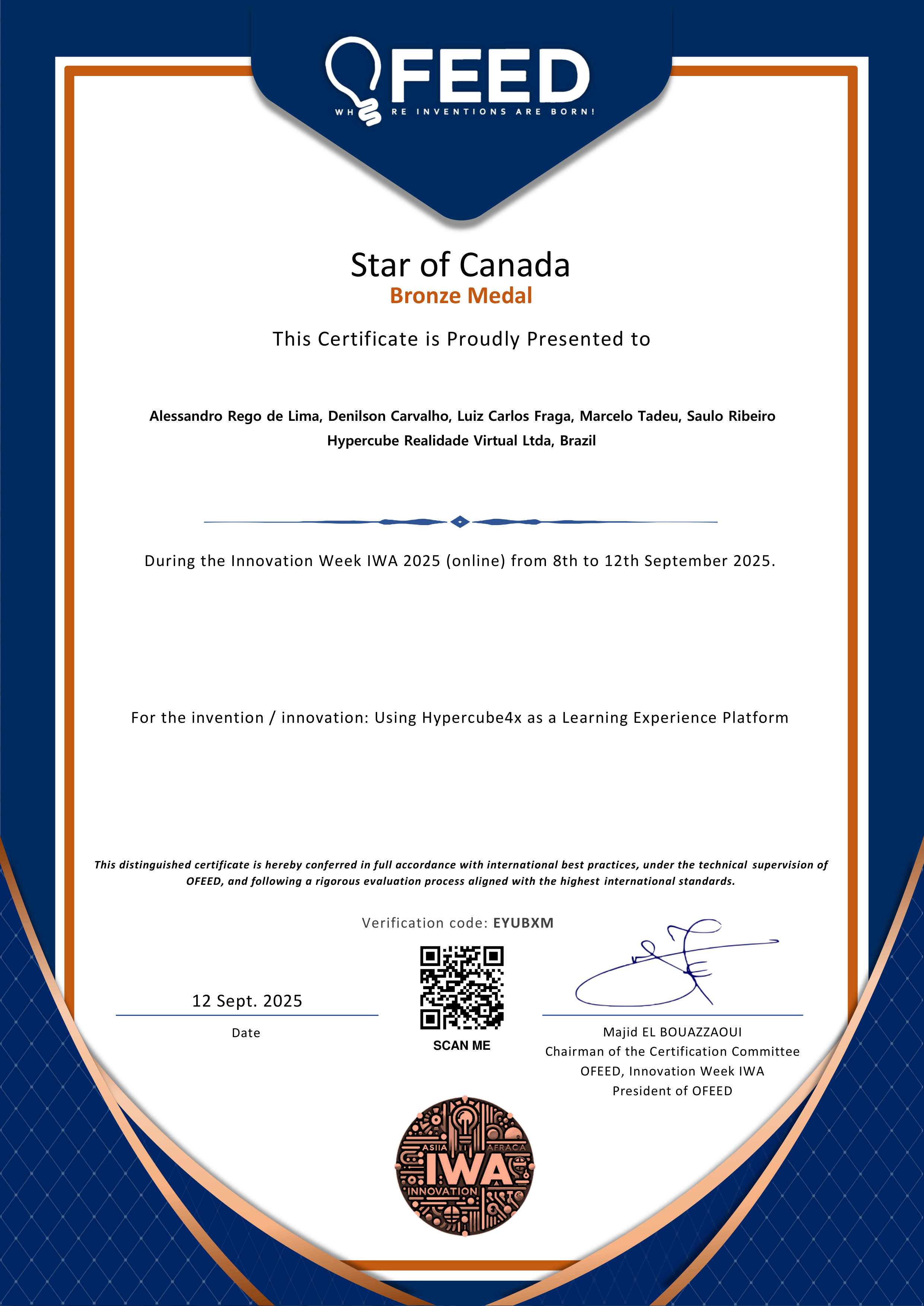 OFEED Innovation Week Bronze Medal (2025)