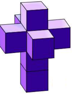 Unfolded tesseract, representing multidimensional data separated in sequence