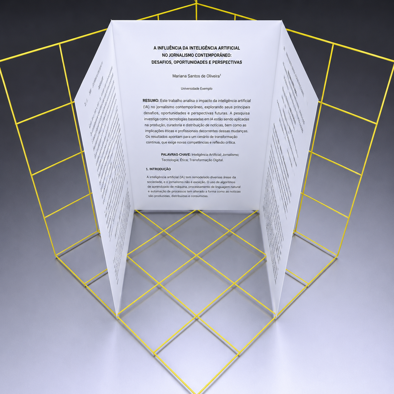 HyperBook: document displayed in a 3D environment in HyperCube4x